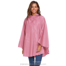 custom fashion women poncho reusable hiking rain coat bat sleeve cycling cute raincoat